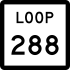 State Highway Loop 288 marker