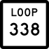 State Highway Loop 338 marker