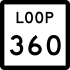 State Highway Loop 360 marker