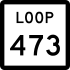 State Highway Loop 473 marker