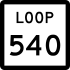 State Highway Loop 540 marker