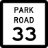 Texas park road marker