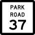 Park Road 37 marker