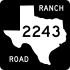 Texas ranch to market road route marker