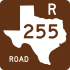 Texas recreational road marker
