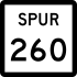 State Highway Spur 260 marker