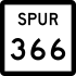 State Highway Spur 366 marker