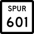 State Highway Spur 601 marker