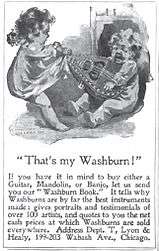 Advertisement for American made mandolin