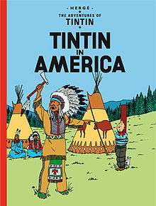 Tintin and Snowy have been captured by Native American Indians.
