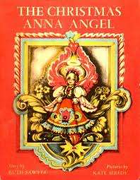 A Photo of the cover of the first edition of the book The Christmas Anna Angel by Ruth Sawyer, which won Kate Seredy the Caldecott Honor Award.