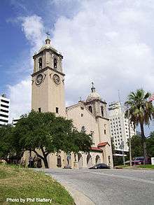 The Corpus Christi cathedral on Upper Broadway in downtown Corpus Christi, TX..jpg