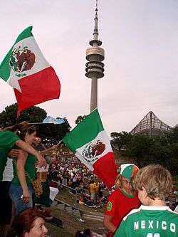 A number of Mexican fans making their way around Munich.