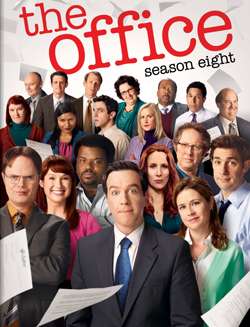 The image is of the season cover. It features almost every character that appeared during the season, centered around Ed Helms.