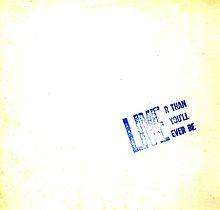 A white cover with a blue stamp reading "LIVE / R THAN / YOU'LL / EVER BE" with the word "LIVE" being as tall as the other three lines of text to its right.