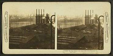 The blast furnaces and rolling mills of the Homestead Steel WorksWikipeder.