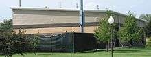 A The Justin D. Wilson indoor practice facility, on the right field line