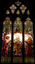 Three Saints Tiffany Window