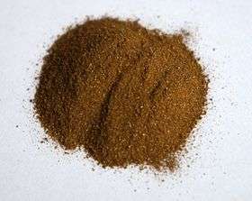 Brown powdered titanium nitride