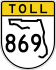 State Road 869 toll marker