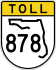 State Road 878 marker