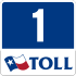 State Highway 1 toll marker