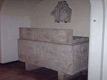 A photo of the tomb of Pope Pius III