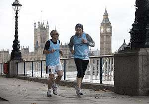 Tony Grounds and Lee Evans Training for their Save the Children Marathon