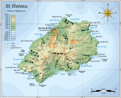 Map of Saint Helena