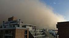 A dust storm in Córdoba, Argentina