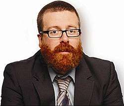Channel 4 promotional image for Frankie Boyle's Tramadol Nights, season one. Depicts Frankie Boyle, head and shoulders with dense beard, c. November 2010.