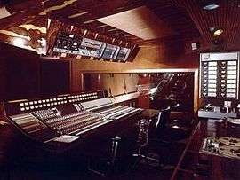 Trident Studios London showing Interior Mixing Desk.
