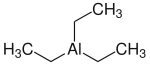 Skeletal formula of triethylaluminium monomer