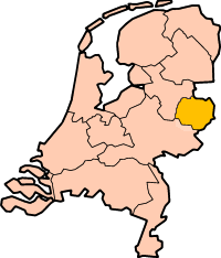 Location of  Twente  (Yellow)
