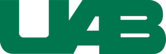 The letters U, A, and B merged together in dark green