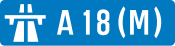 A18(M) motorway shield