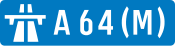 A64(M) motorway shield