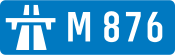 M876 motorway shield
