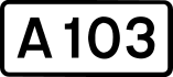 A103 road shield
