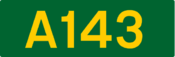 A143 road shield