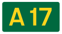 A17 road shield