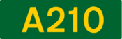 A210 road shield
