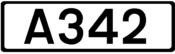 A342 road shield