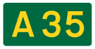 A35 road shield