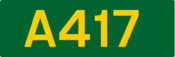 A417 road shield