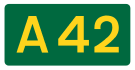 A42 road shield