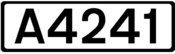 A4241 road shield
