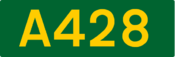 A428 road shield