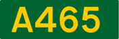 A465 road shield