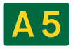A5 road shield